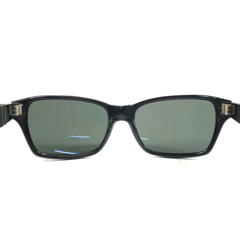 Persol Sunglasses 3040-S 95/58 Shiny Black Rectangle with Gray Polarized Lenses